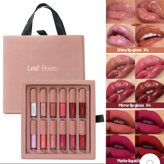 Leaf Poem Lip Gloss & Lipstick Set